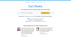Desktop Screenshot of dartweekly.com